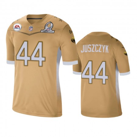 Camiseta Hombre NFL San Francisco 49ers Kyle Juszczyk 44 Game Gold 2021 NFC Pro Bowl